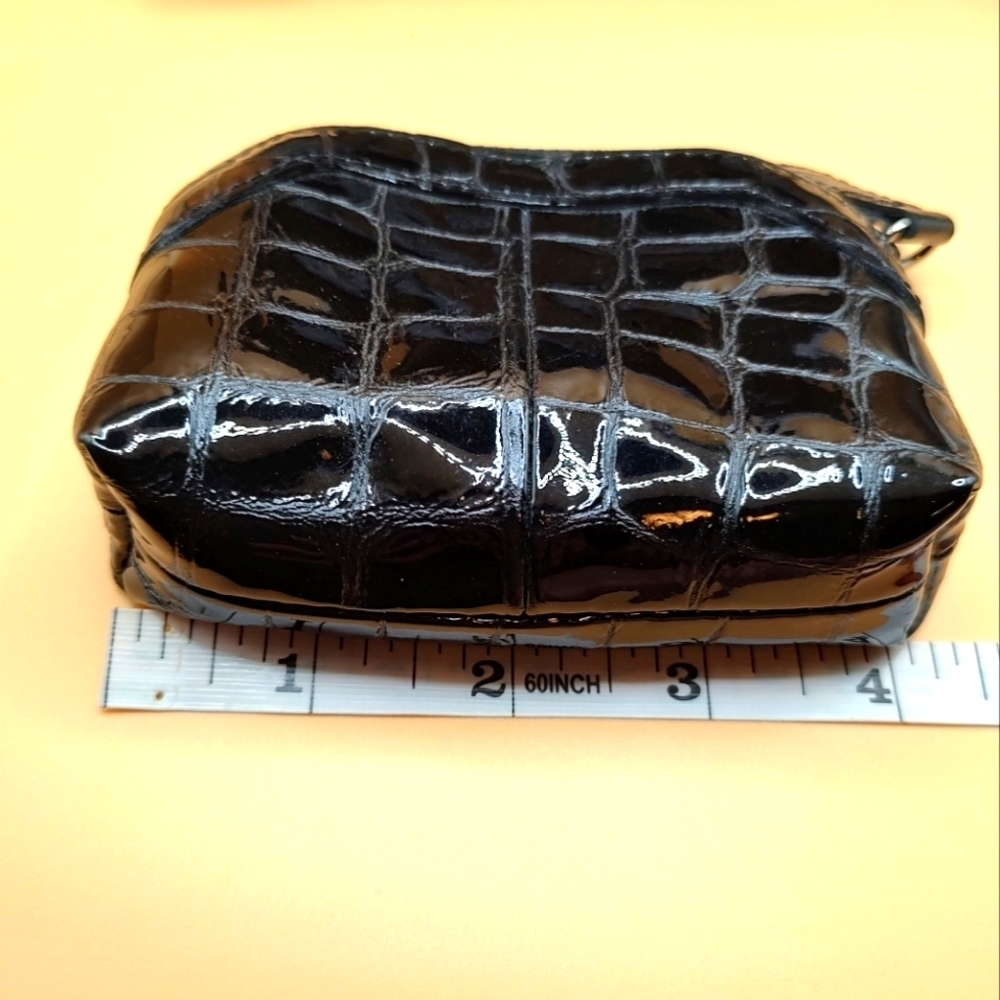 Brighton Heart Brown Croc Patent Leather Small Coin Purse! - Picture 5 of 7